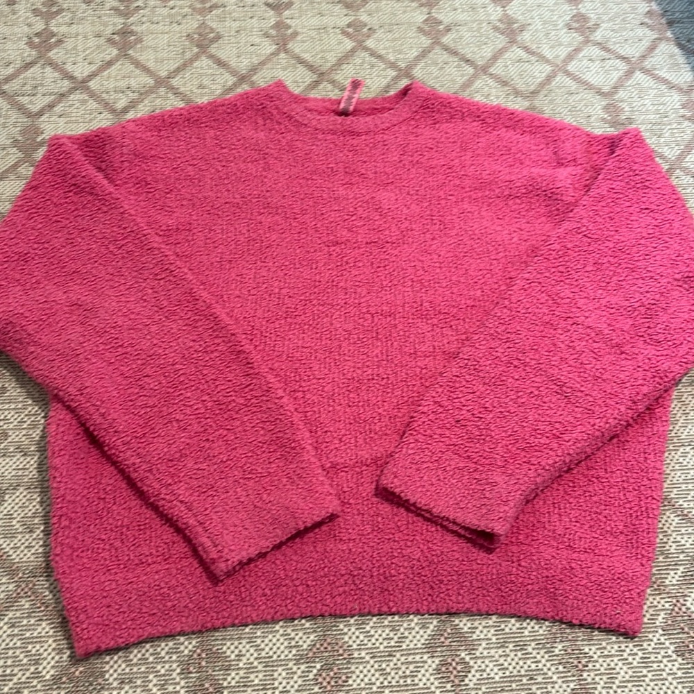 SKIMS XL Pink Crew Neck Top